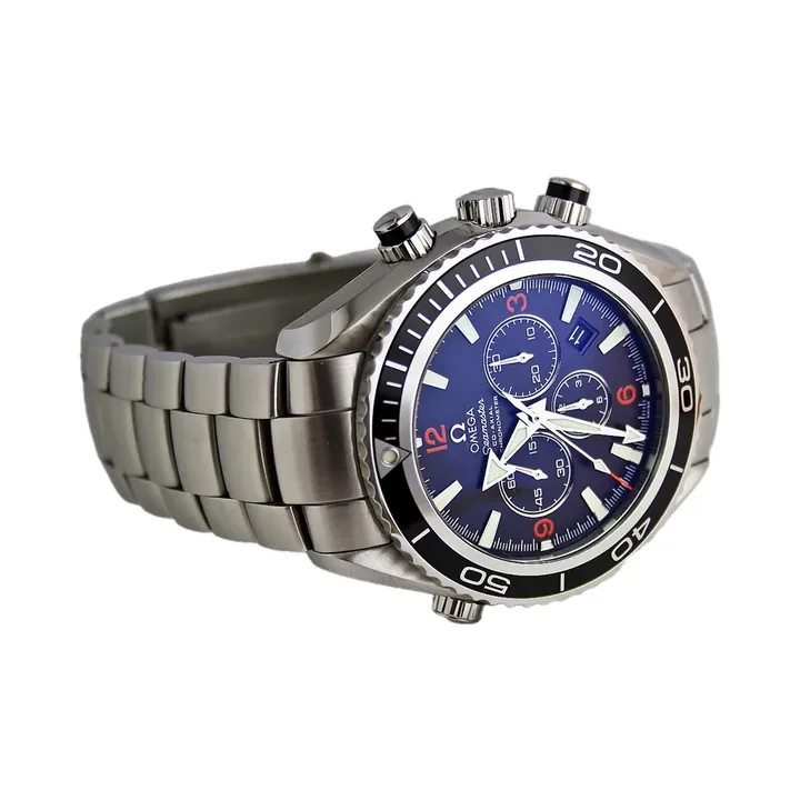 Gebrauchte Omega Seamaster Planet Ocean Chronograph mit Stahlband