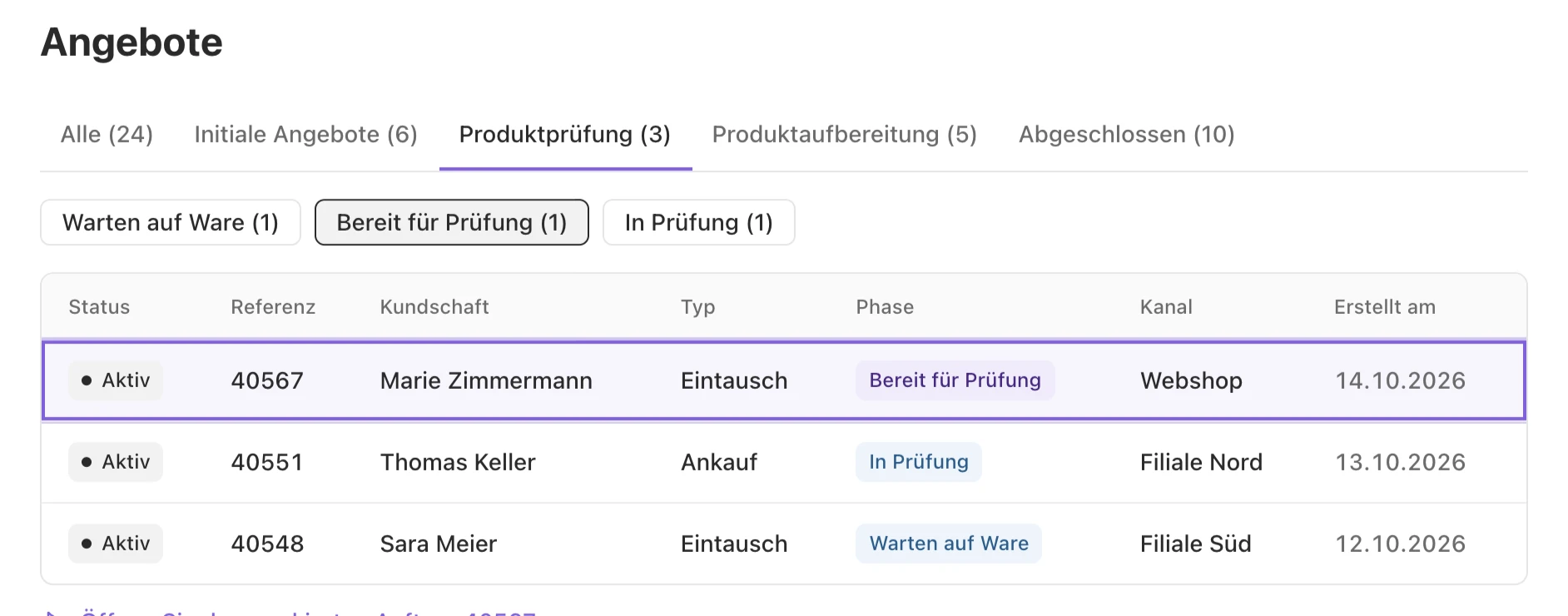 Mitarbeiterportal: Übersicht der Angebote